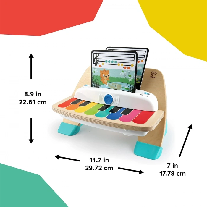 Baby Einstein ve Hape Magic Touch Piyano Ahşap Müzikli Yürümeye Başlayan Oyuncağı, 6 Ay ve Üzeri