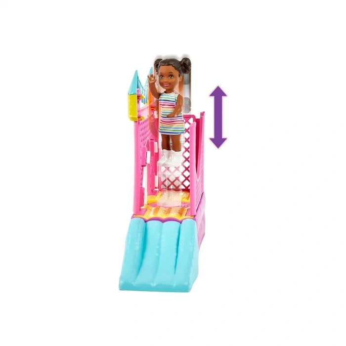 Barbie Bebek Bakıcısı Skipper Oyun Evi Seti, Bebek Bakıcısı Skipper, Bebek Figürü, Salıncak ve Aksesuarlarıyla, 3 Yaş ve Üzeri Hhb67