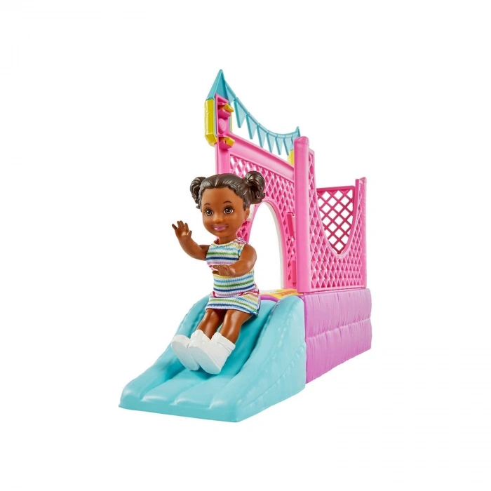 Barbie Bebek Bakıcısı Skipper Oyun Evi Seti, Bebek Bakıcısı Skipper, Bebek Figürü, Salıncak ve Aksesuarlarıyla, 3 Yaş ve Üzeri Hhb67