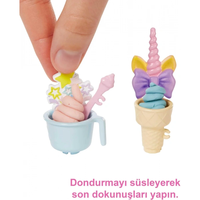 Barbie Dondurma Dükkanı Oyun Seti, 3 yaş ve üzeri HCN46
