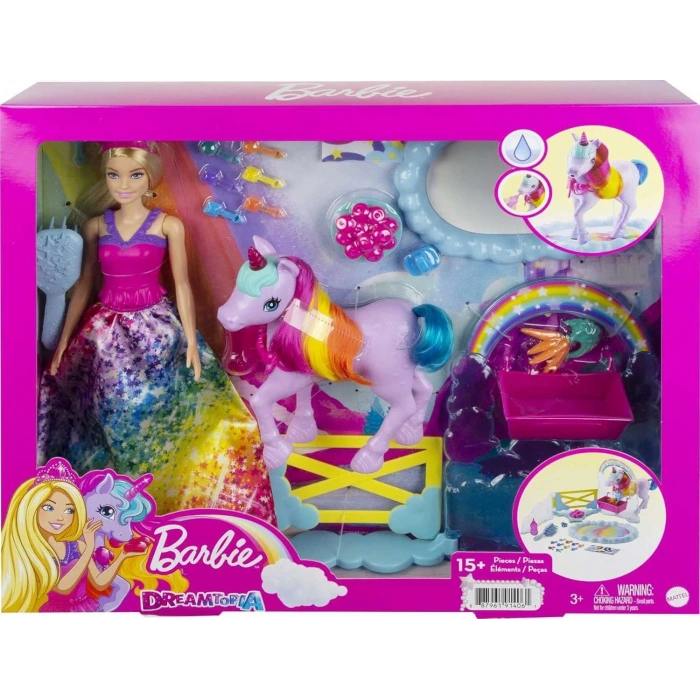 Barbie Dreamtopia Bebek ve Tek Boynuzlu At GTG01
