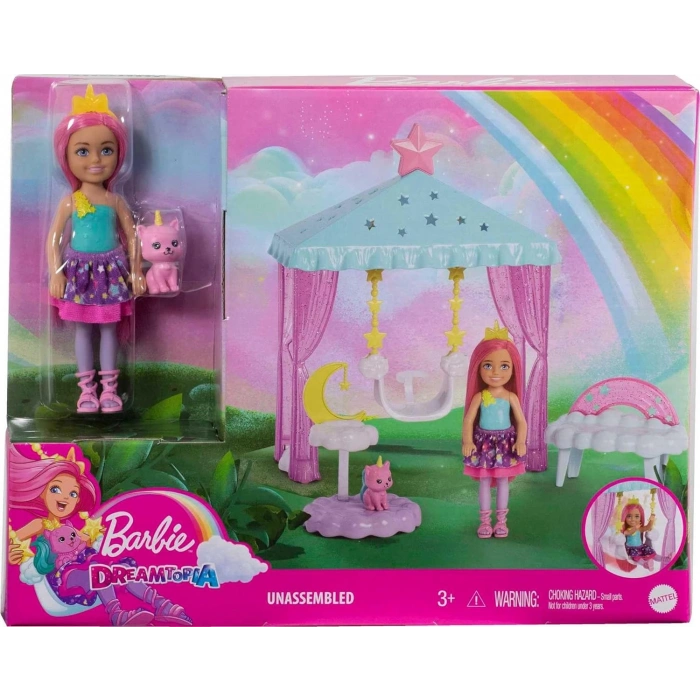 Barbie Dreamtopia Chelsea Oyun Alanı, 3 yaş ve üzeri, HLC27