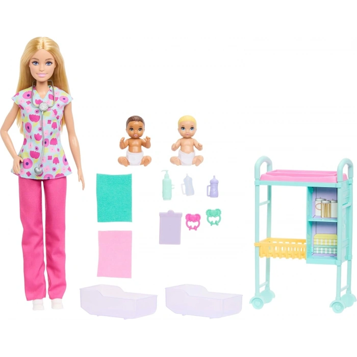Barbie Kariyer Bebekleri Çocuk Doktoru Bebek JCR71-JMK12