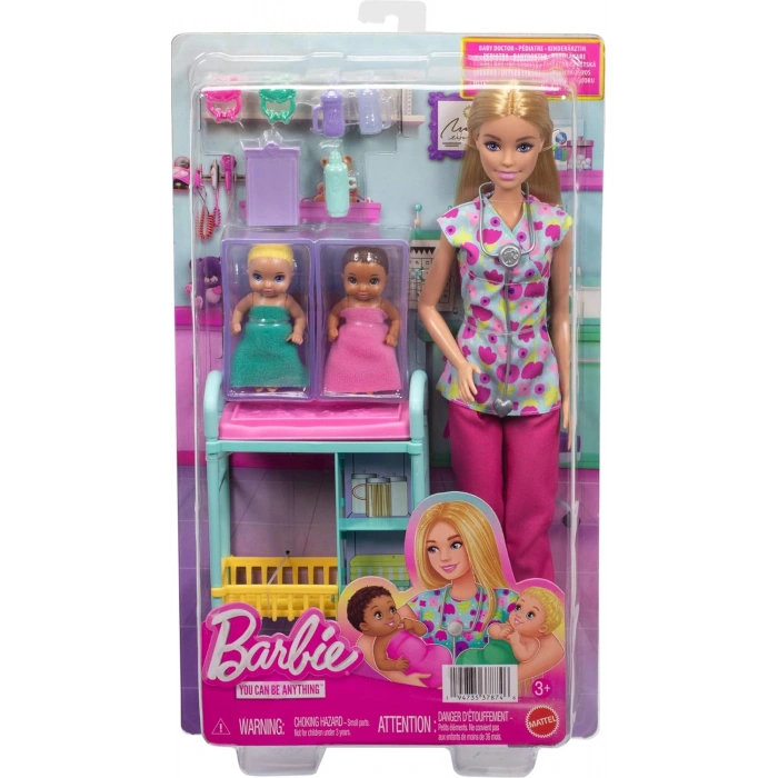 Barbie Kariyer Bebekleri Çocuk Doktoru Bebek JCR71-JMK12