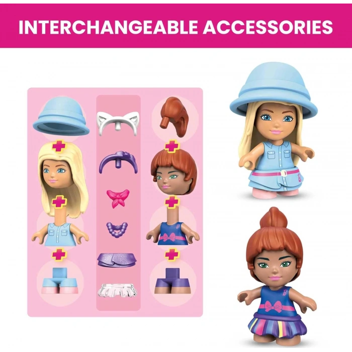 Barbie Mega Construx Barbienin Malibu Evi, 303 Yapı Parçası ve 5 Adet Yapı Zemini Dahil, GWR34