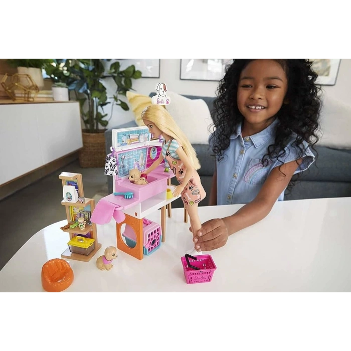 Barbie ve Evcil Hayvan Dükkan Oyun Seti GRG90