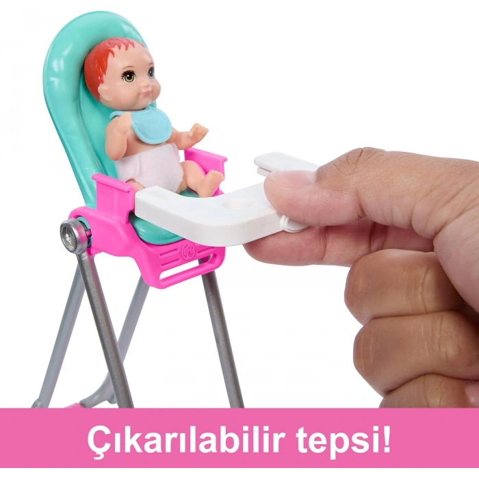 Barbie Skipper Bebek Bakıcısı Oyun Seti HTK35