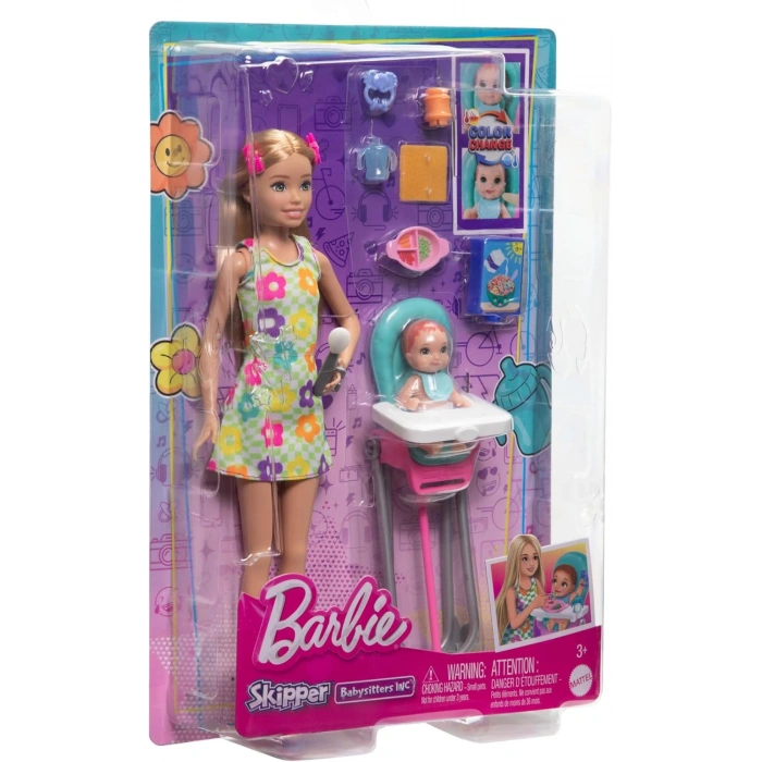 Barbie Skipper Bebek Bakıcısı Oyun Seti HTK35