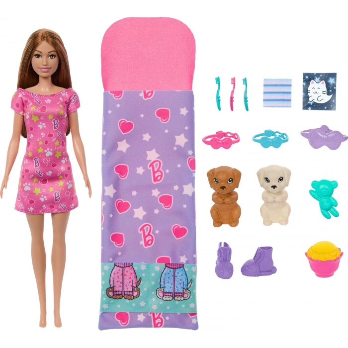 Barbie ve Köpekçikleri Pijama Partisi HXN01