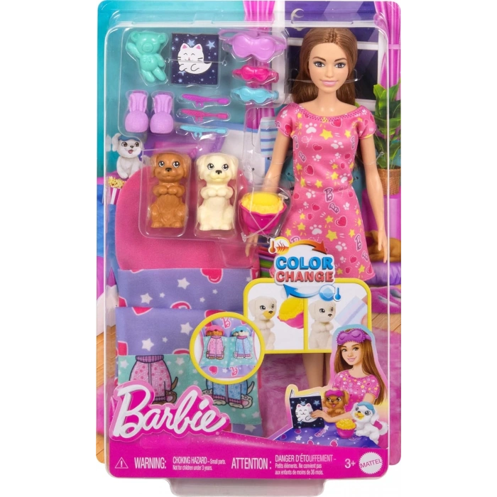 Barbie ve Köpekçikleri Pijama Partisi HXN01