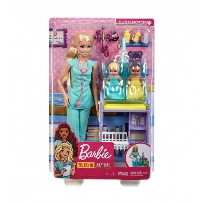 Barbie ve Meslekleri Oyun Setleri - Çocuk Doktoru DHB63-GKH23