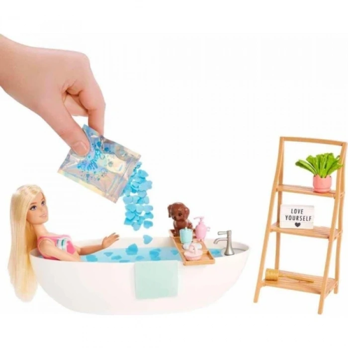 Barbie Wellness - Barbienin Spa Günü Oyun Seti, 3 yaş ve üzeri, HKT92