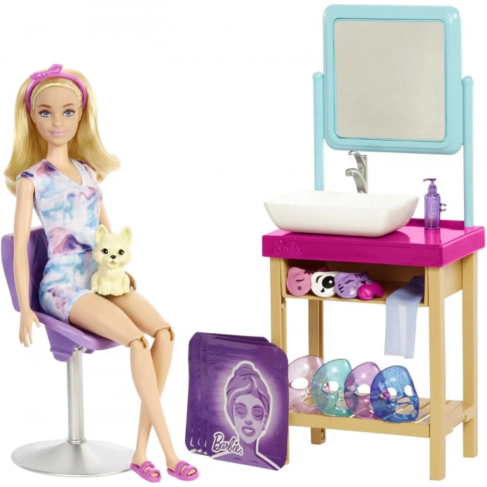 Barbie Wellness Işıltı Dolu Spa Günü Oyun Seti HCM82