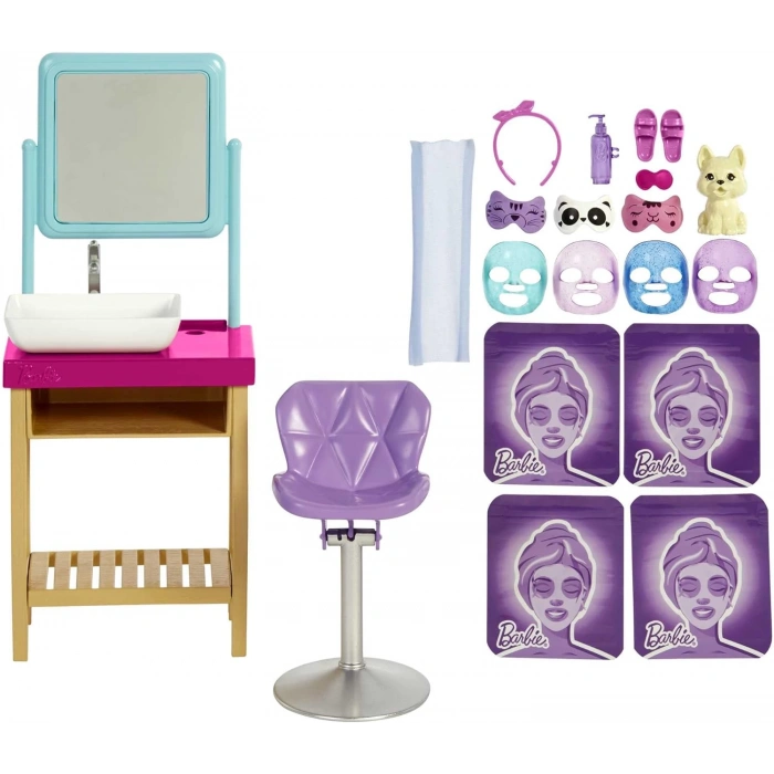 Barbie Wellness Işıltı Dolu Spa Günü Oyun Seti HCM82