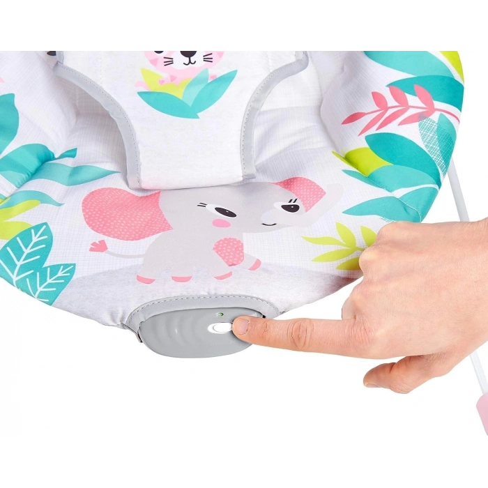 Bright Starts Flamingo Vibes 3 Noktalı Emniyet Kemeri Titreşimli Salyangoz ve Oyuncak Barı