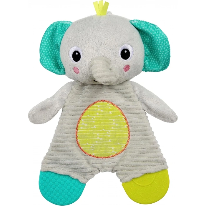 Bright Starts Snuggle & Teethe Yeni Doğanlar için Fil Peluş Diş Kaşıyıcı