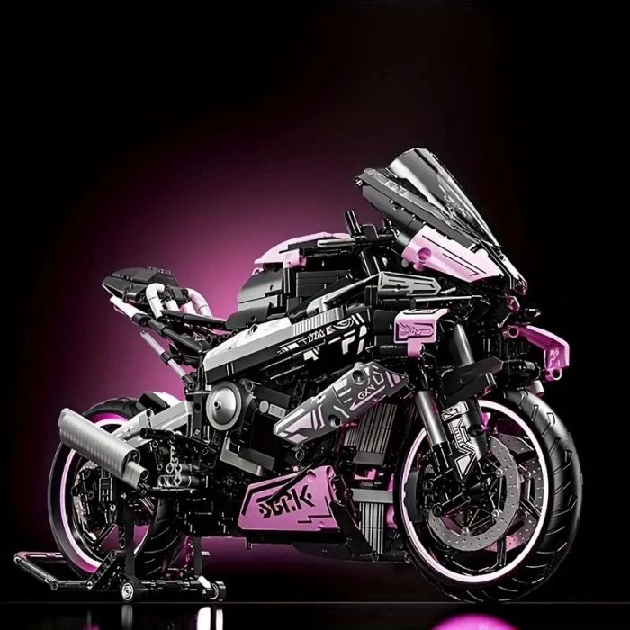 BUILDING BLOKS 1:5 CYBER YARIŞ MOTORSİKLETİ 6+ YAŞ 1985 PARÇA YAPI BLOK HEDİYELİK OYUNCAK