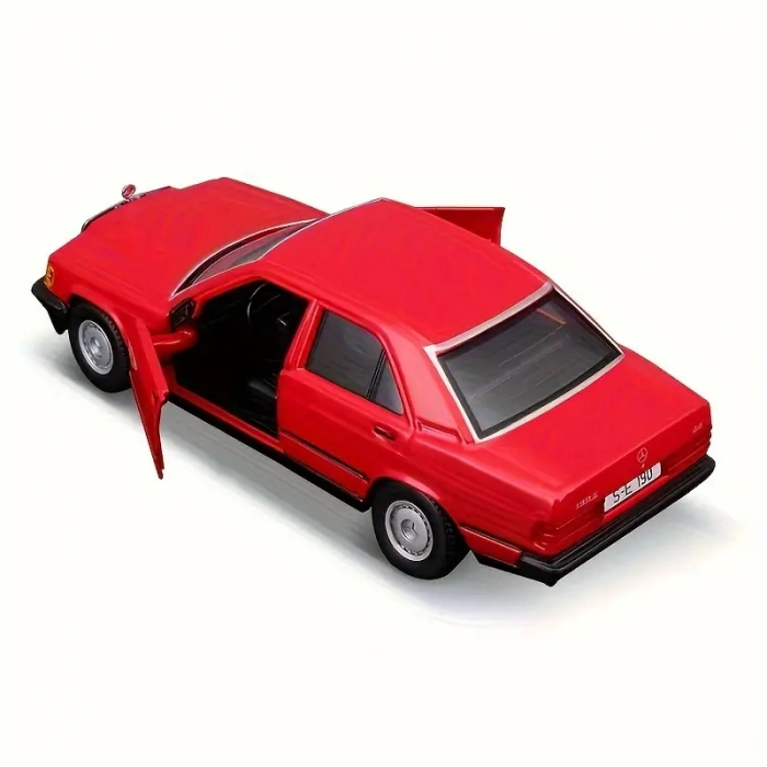 Burago 1/24 Mercedes Benz 190E 2.6 Model Araç Kırmızı 17,7cm x 5,5cm x 7,3cm