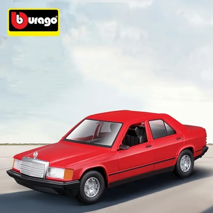 Burago 1/24 Mercedes Benz 190E 2.6 Model Araç Kırmızı 17,7cm x 5,5cm x 7,3cm