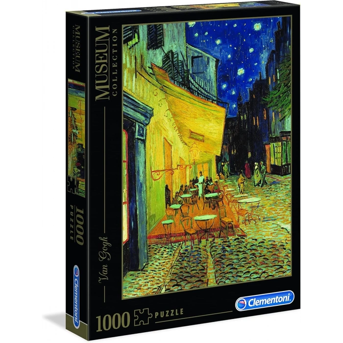 Clementoni 1000 Parça Museum Collection 31470 Yetişkin Puzzle Van Gogh “Café Terrace at Night!”