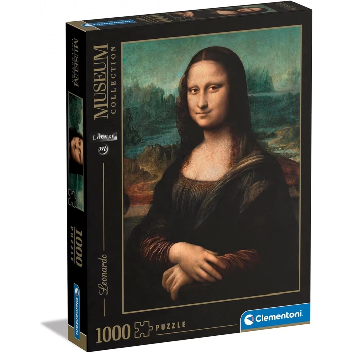 Clementoni - 1000 Parça Museum Collection Yetişkin Puzzle - Mona Lisa - Leonardo