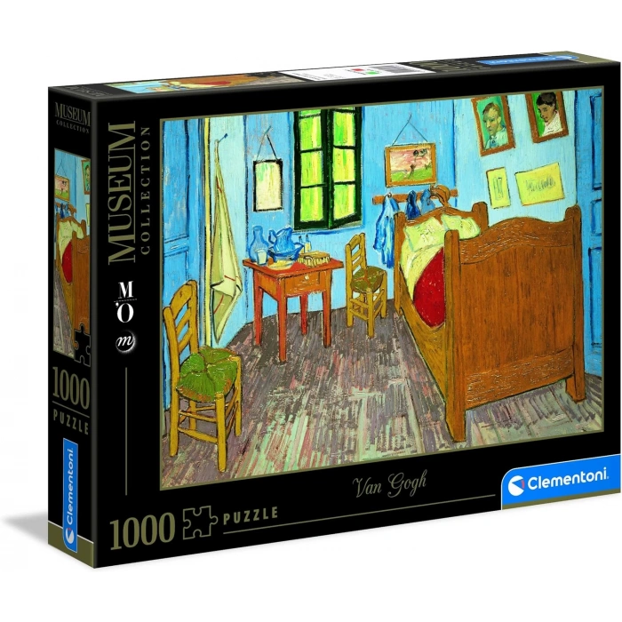 Clementoni 1000 Parça Museum Collection Yetişkin Puzzle Van Gogh “Bedroom in Arles