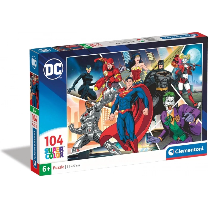 Clementoni 104 Parça Puzzle DC Comics Justice League 25722