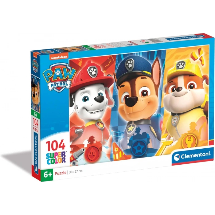 Clementoni 104 Parça Super Color Paw Patrol Puzzle 25769