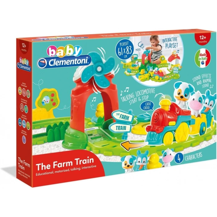 Clementoni 17385 Baby Clementoni Çiftlik Treni 12 Ay ve üzeri