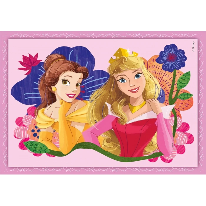 Clementoni 21517 Disney Princess  4 in 1 Super Color Puzzle