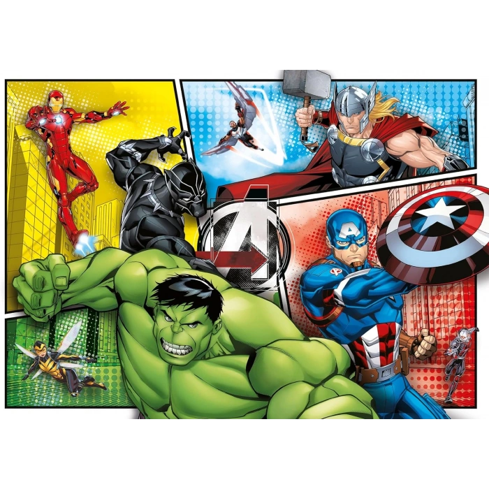 Clementoni 21605 Supercolor Puzzle Avengers, 2x60 Parça