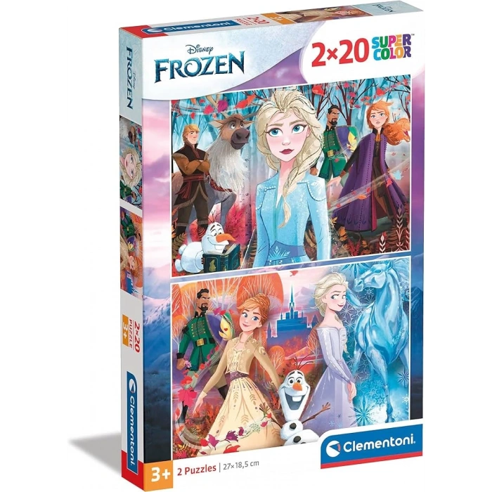 Clementoni 24759 Yapboz Disney Frozen 2, 2x20 Parça