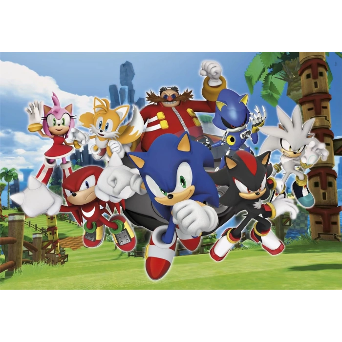 Clementoni 27159 Sonic Supercolor Puzzle 104 Parça