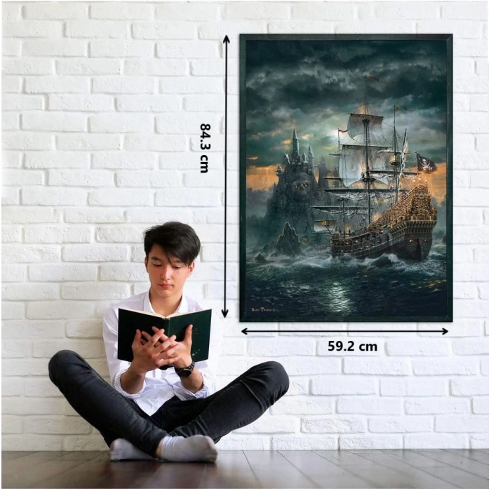 Clementoni 31682 Yetişkin Puzzle Korsan Gemisi 1500 Parça