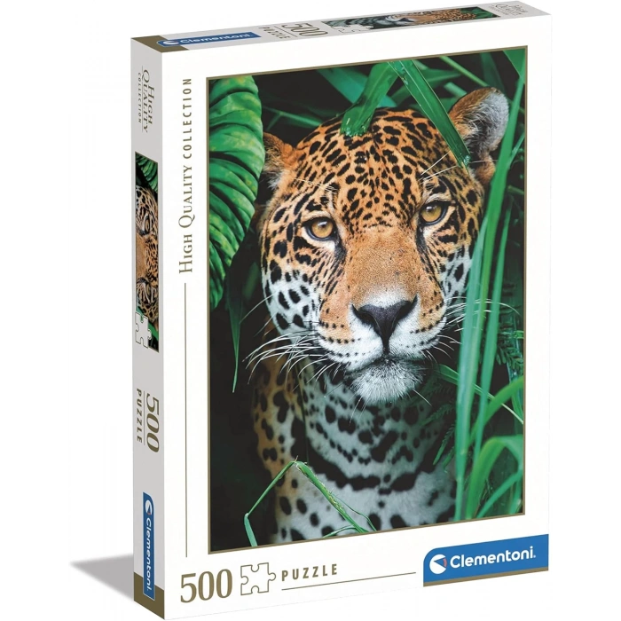 Clementoni  500 Parça Yetişkin Puzzle  Jaguar In The Jungle 35127