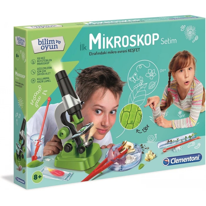 Clementoni Bilim ve Oyun - İlk Mikroskop Setim Oyuncak