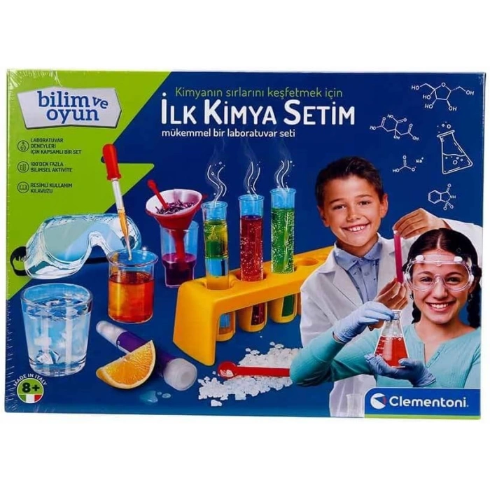 Clementoni İlk Kimya Deney Seti Renkli