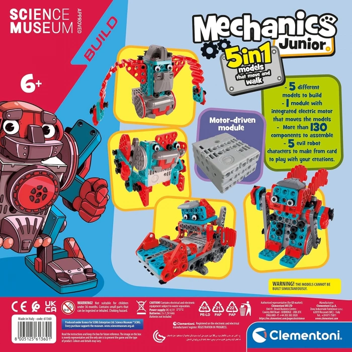 Clementoni Mechanics Junior - Hareketli Robotlar ‎61360
