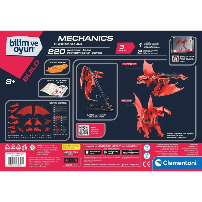 Clementoni Mekanik Laboratuvarı 64327 Uçan Ejderha
