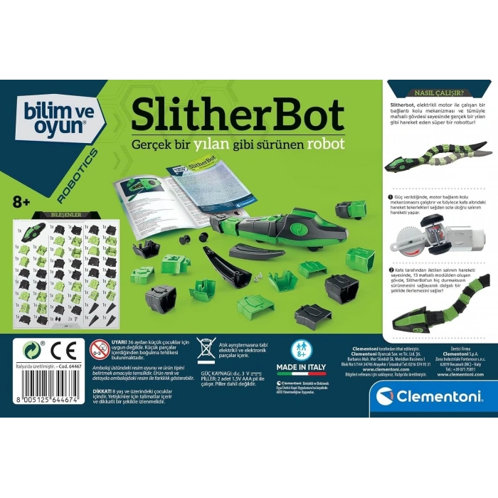 Clementoni Robotik Laboratuvarı - Slitherbot Oyuncak ‎64467