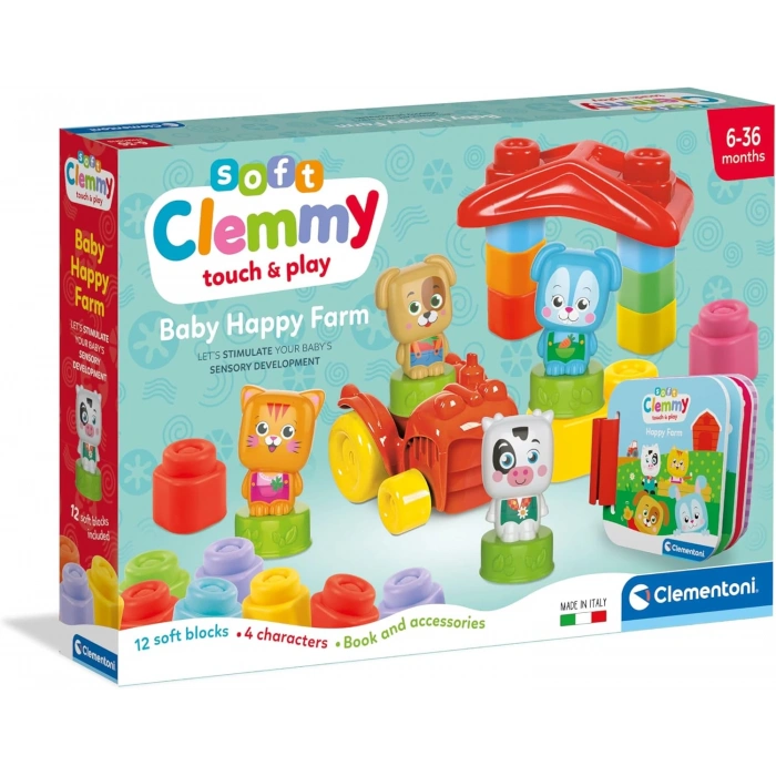 Clementoni Soft Clemmy Yumuşak Blok Bebek Hayvanlar Çiftliği 17884