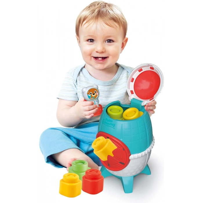 Clementoni Soft Clemmy Yumuşak Blok Duyusal Roket 5 Parça 17806