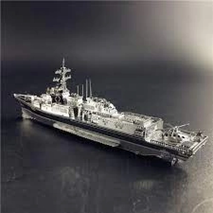 BURKE SINIFI SAVAŞ GEMİSİ 3D Metal Maket Bulmaca Puzzle modeli kitleri DIY 14+ Yaş 75+ parça
