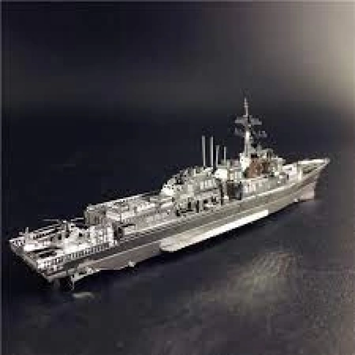 BURKE SINIFI SAVAŞ GEMİSİ 3D Metal Maket Bulmaca Puzzle modeli kitleri DIY 14+ Yaş 75+ parça
