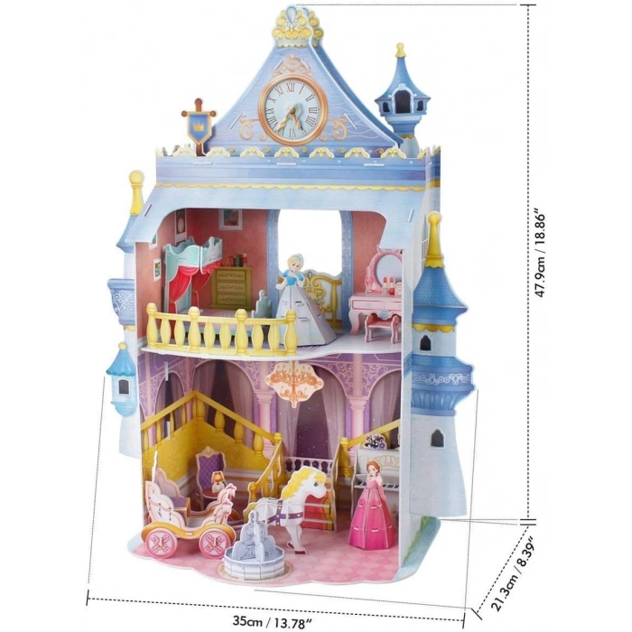 Cubic Fun Fairytale Castle 3D Puzzle 81 Parça