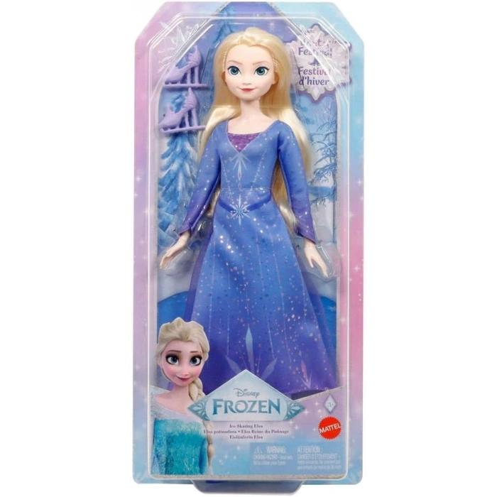 Disney Karlar Ülkesi Buz Pateni Temalı Elsa Bebek JBG53