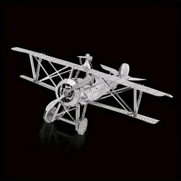 DIY 3D Metal Puzzle Bulmaca Newpiort 17 Fighter Uçak 46 Parça 14+ yaş üstü Hediyelik