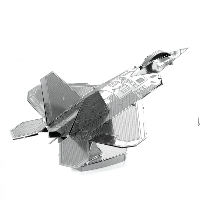 DIY 3D Metal Puzzle F22 Raptor Savaş Uçağı Hediyelik Maket 14+ Yaş