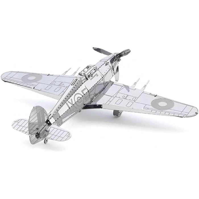 DIY 3D Metal Puzzle Japon Savaş Uçağı Hawker Hurricane Hediyelik Maket