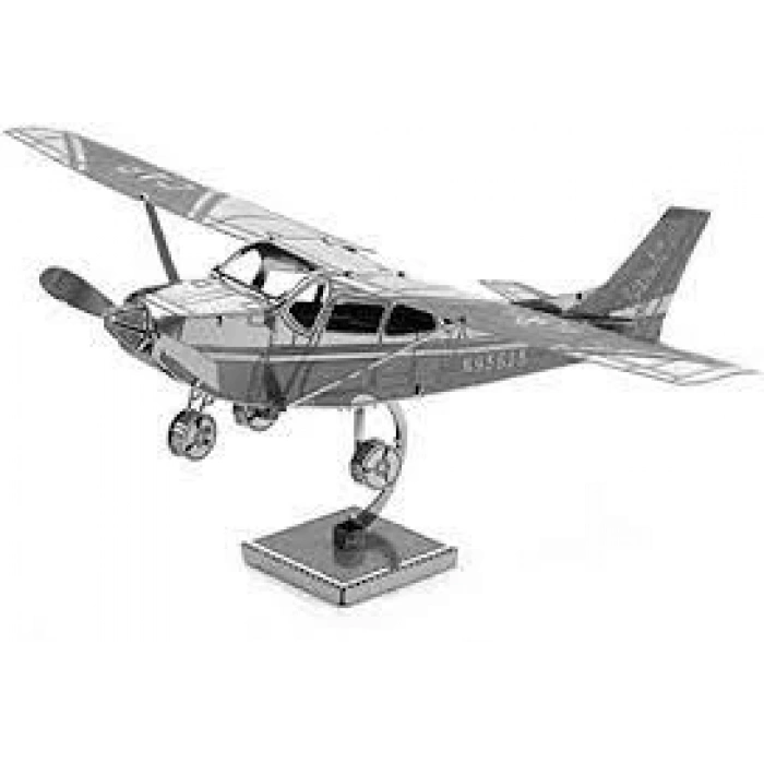 DIY 3D Metal Puzzle Senna Skyhawk Uçak Hediyelik Maket 14+ Yaş